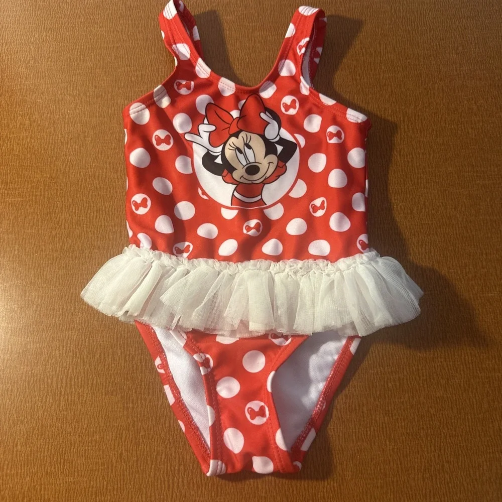 Disney Baby Minnie Mouse Swimsuit Size 12‎ months